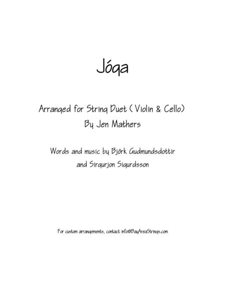 Jga Violin Cello Duet Sheet Music