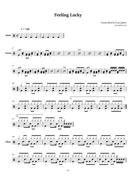 Jimmy Eat World Feeling Lucky Sheet Music