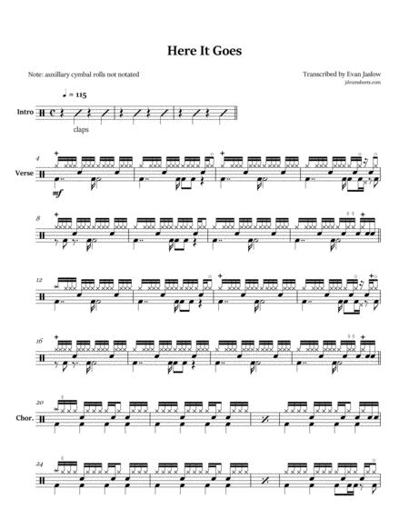 Jimmy Eat World Here It Goes Sheet Music