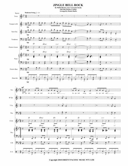 Jingle Bell Rock Rock Combo Intermediate Sheet Music