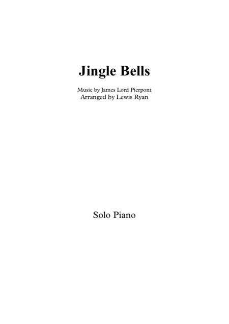 Free Sheet Music Jingle Bells Advanced