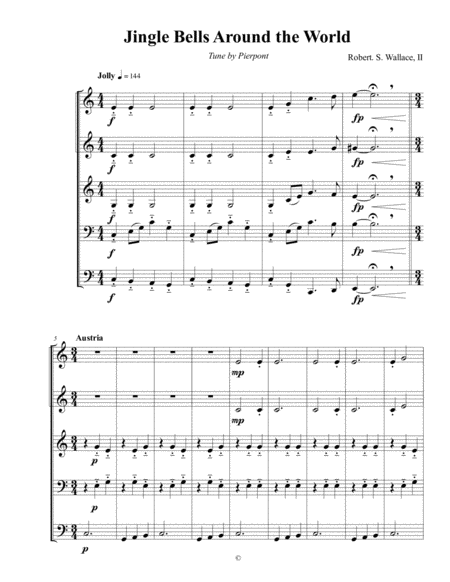 Jingle Bells Around The World Sheet Music