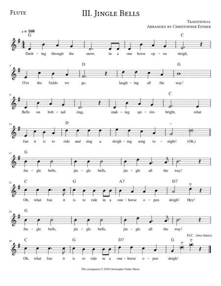 Free Sheet Music Jingle Bells For Flute