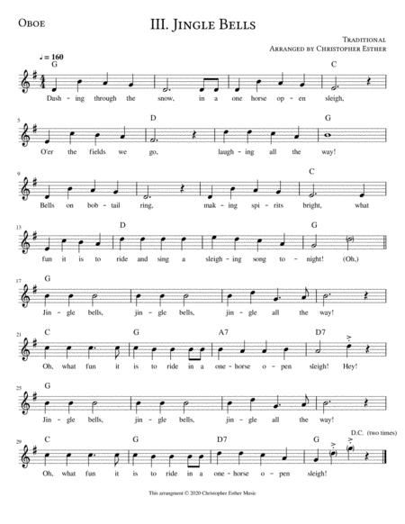 Free Sheet Music Jingle Bells For Oboe