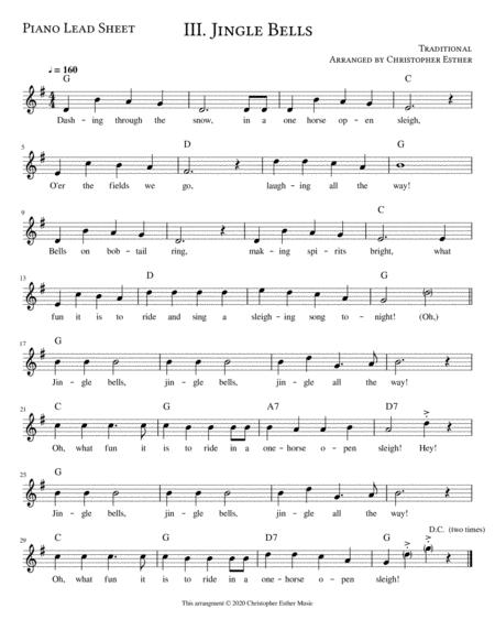 Jingle Bells For Piano Lead Sheet Sheet Music