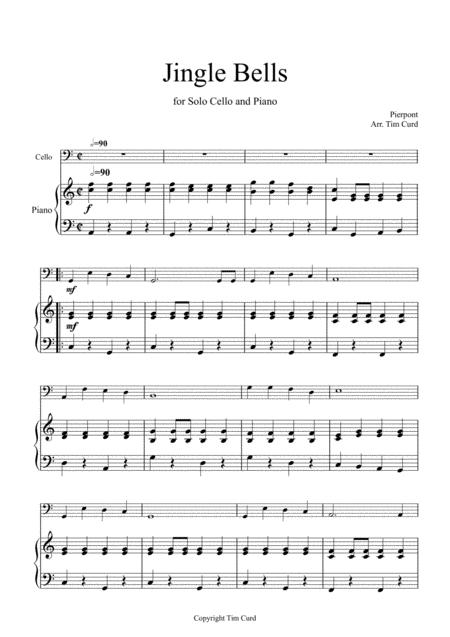 Jingle Bells For Solo Cello And Piano Sheet Music