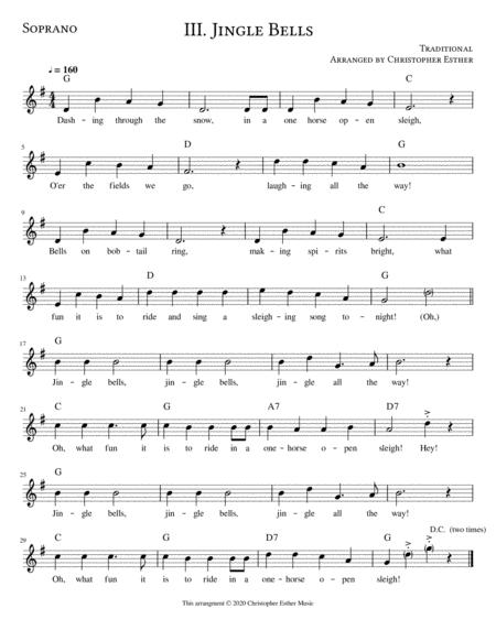 Free Sheet Music Jingle Bells For Soprano Voice