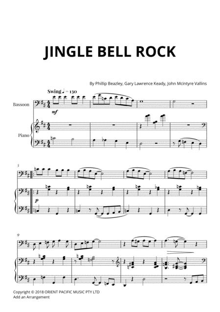Free Sheet Music Jingle Bells Rock For Bassoon And Piano