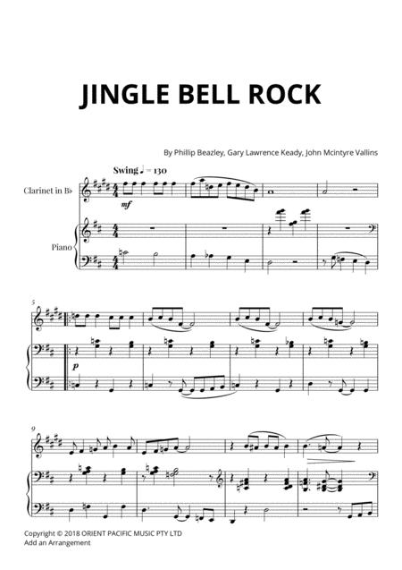 Jingle Bells Rock For Clarinet And Piano Sheet Music