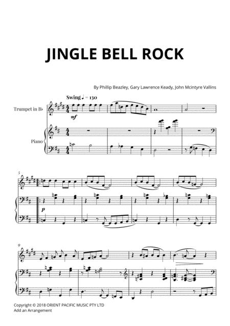 Free Sheet Music Jingle Bells Rock For Trumpet And Piano