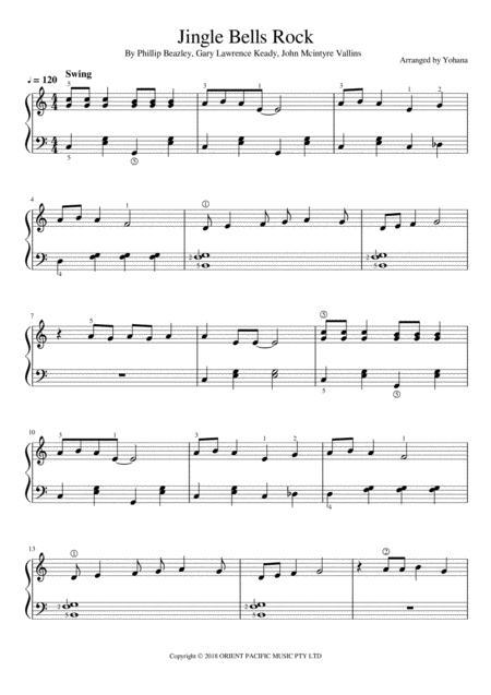 Jingle Bells Rock Piano Solo For Beginner Royal Grade 1 2 A Very Christmasy Arrangement Sheet Music