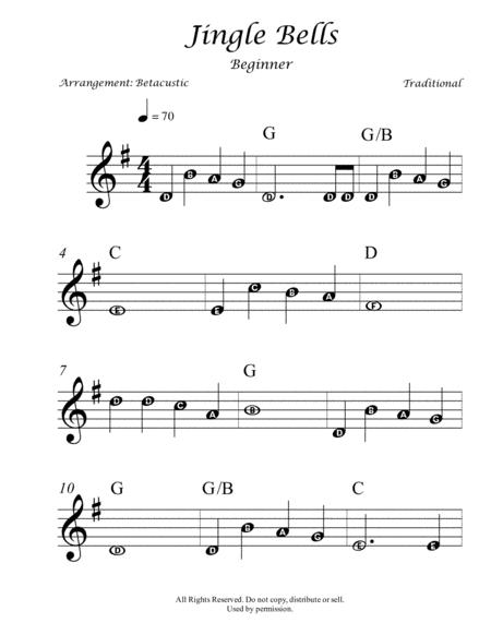 Free Sheet Music Jingle Bells Sheet Music Beginner