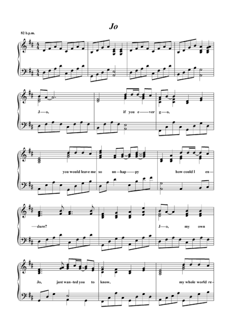 Free Sheet Music Jo