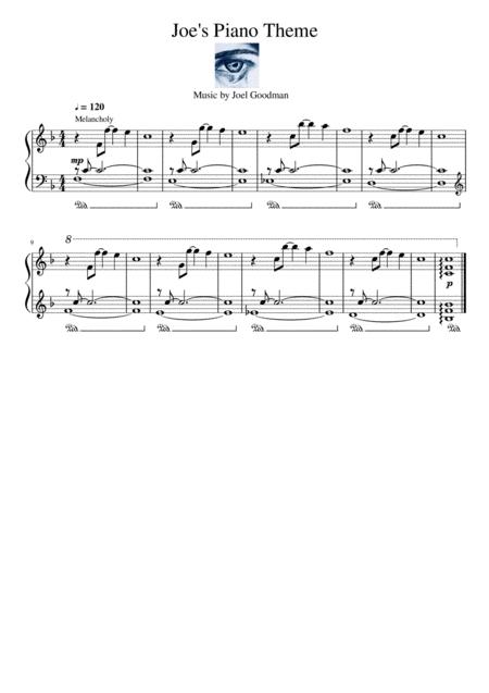 Free Sheet Music Joes Theme