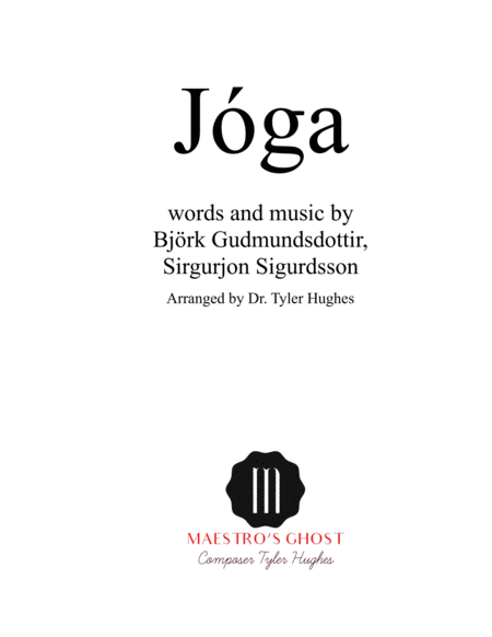 Free Sheet Music Joga