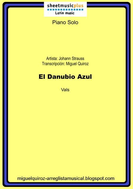 Johann Strauss El Danubio Azul Sheet Music