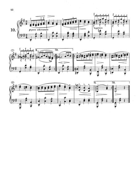 Free Sheet Music Johannes Brahms Waltz In G Major Op 39 No 10 Complete Version