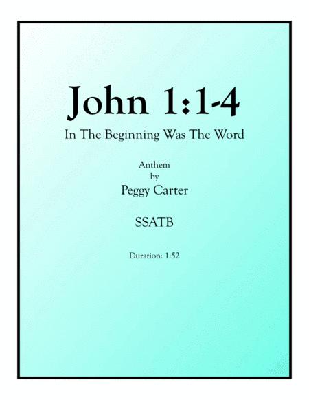 John 1 1 4 In The Beginning Was The Word Sheet Music