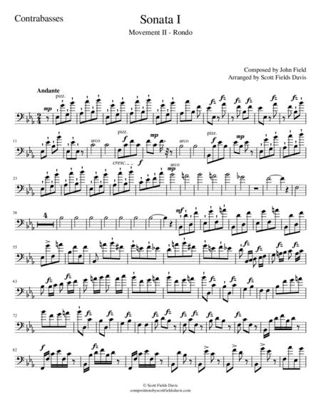 John Field Sonata I Movement Ii Arranged For Orchestra By Scott Fields Davis Double Bass Sheet Music