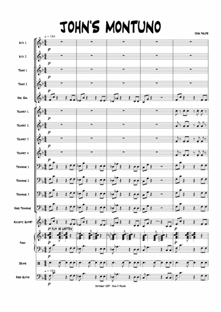 Free Sheet Music Johns Montuna