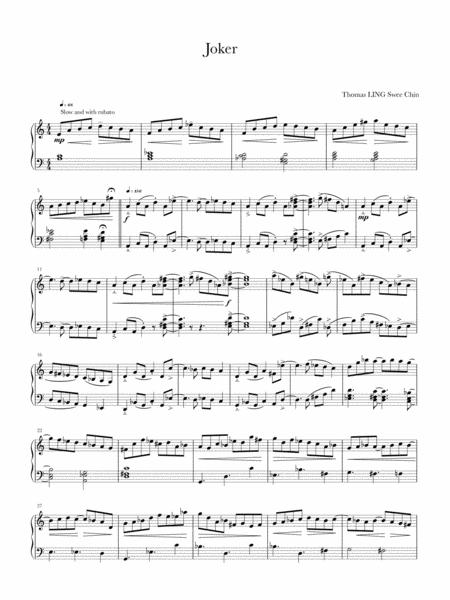 Free Sheet Music Joker