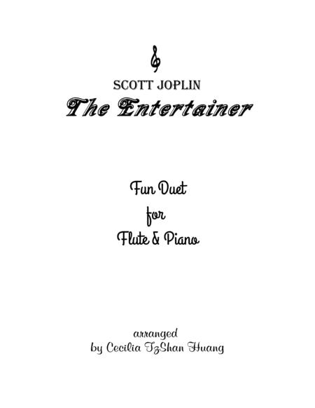 Joplin The Entertainer Fun Duet Flute Piano Sheet Music