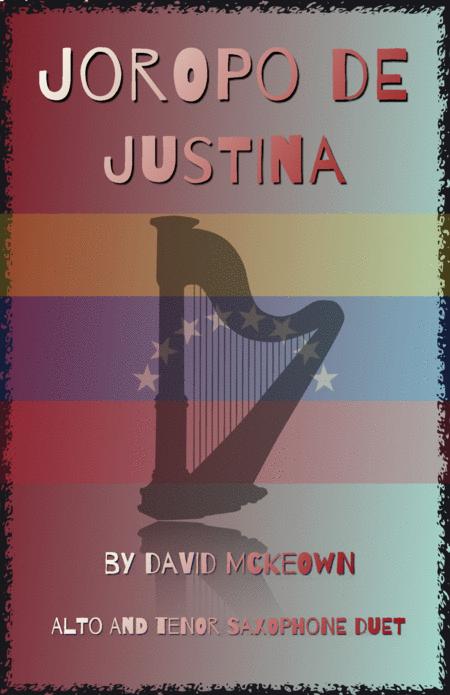 Joropo De Justina For Alto And Tenor Saxophone Duet Sheet Music