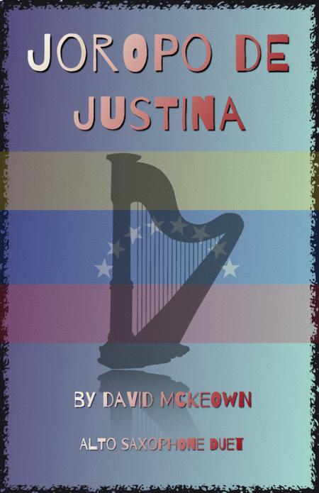 Joropo De Justina For Alto Saxophone Duet Sheet Music