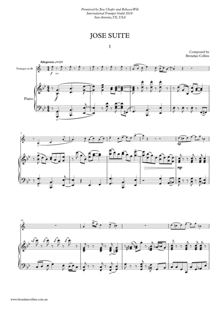 Jose Suite Sheet Music