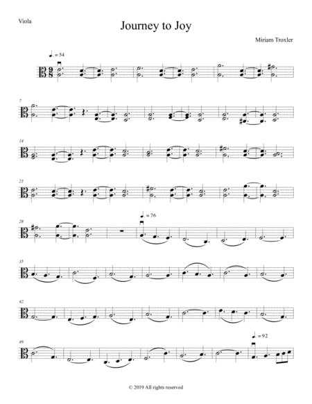 Free Sheet Music Journey To Joy