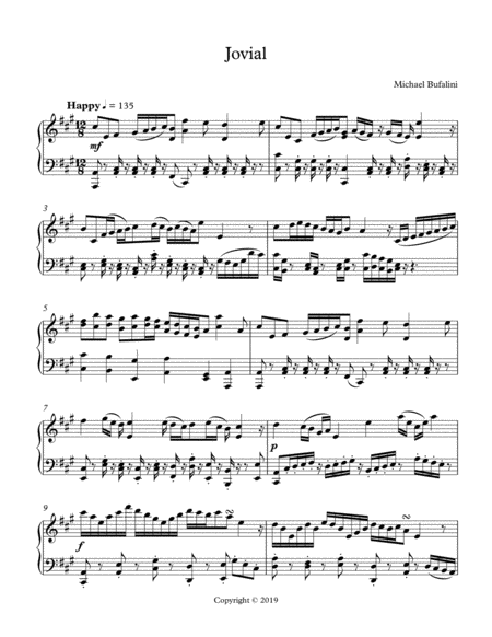 Free Sheet Music Jovial