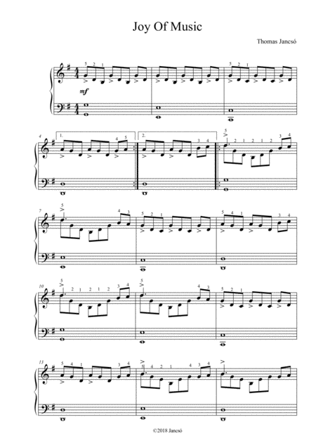 Free Sheet Music Joy Of Music