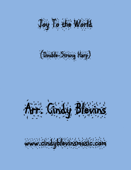 Joy To The World Arranged For Double Strung Harp From My Book Winterscape For Double Strung Harp Sheet Music