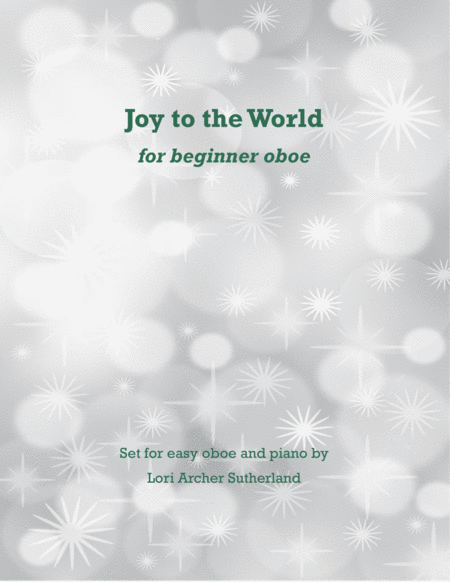 Free Sheet Music Joy To The World For Beginner Oboe Piano