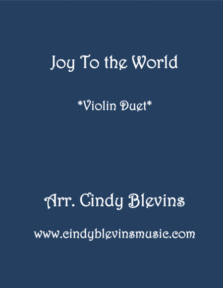 Free Sheet Music Joy To The World For Violin Duet