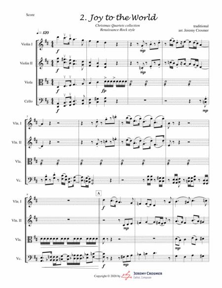 Free Sheet Music Joy To The World String Quartet Advanced