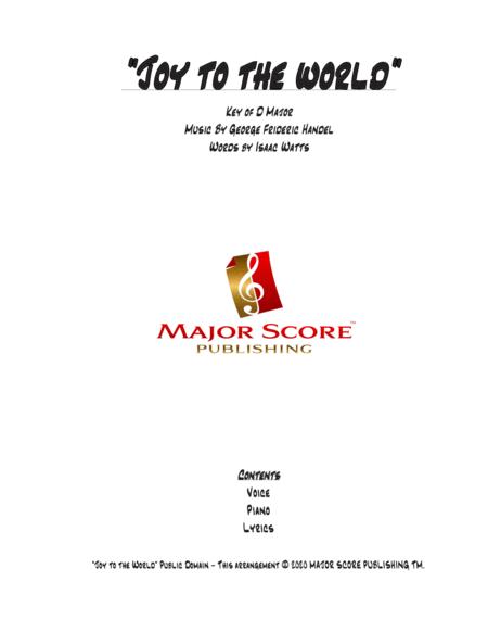 Joy To The World Vocal Piano D Major Sheet Music