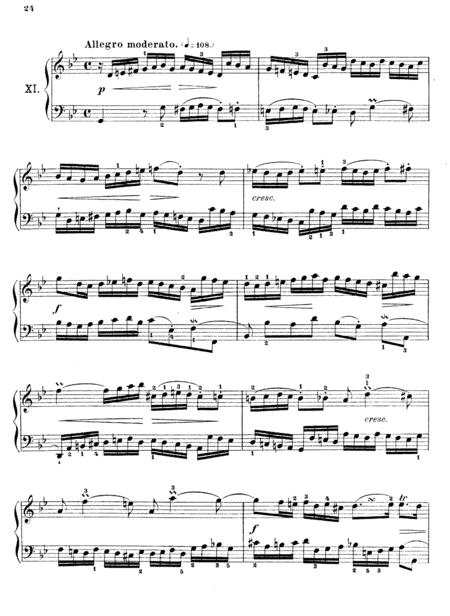 Js Bach Invention No11 In G Minor Bwv 782 Original Version Sheet Music