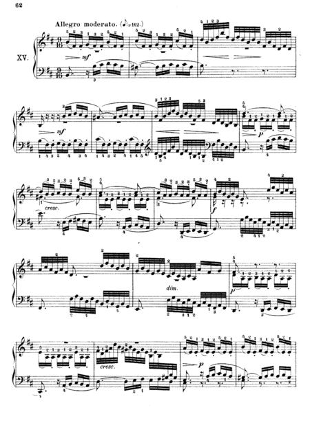 Free Sheet Music Js Bach Sinfonia 15 In B Minor Bwv 801 Original Version
