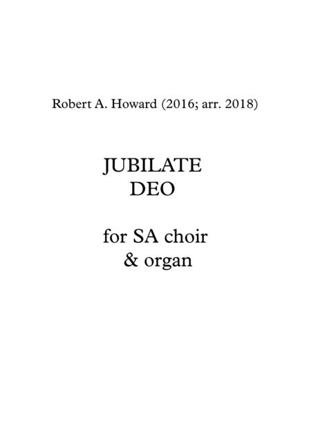 Jubilate Deo Sa Version Sheet Music