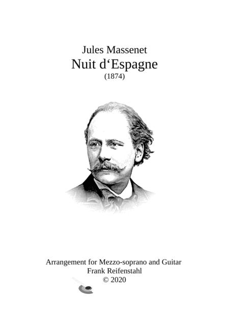 Jules Massenet Nuit D Espagne For Mezzo Soprano And Guitar Sheet Music