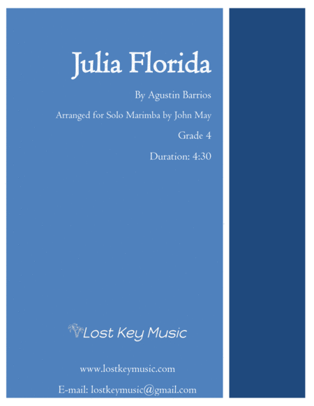 Julia Florida Marimba Solo Sheet Music