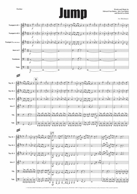 Jump For Brassensemble Sheet Music