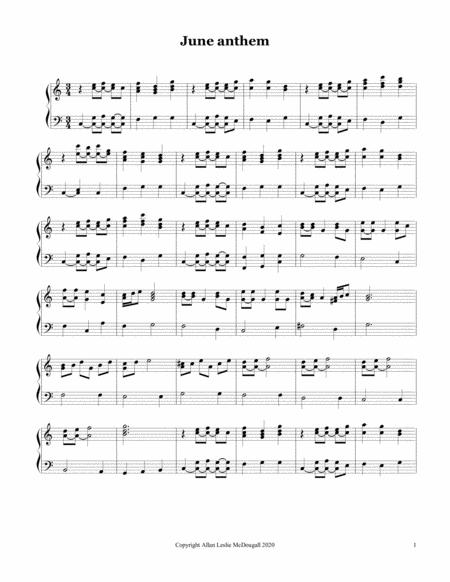 June Anthem Sheet Music