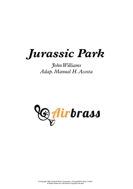 Jurassic Park Sheet Music