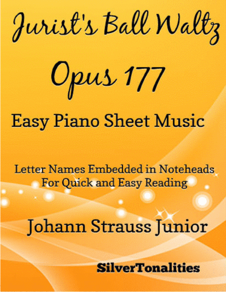 Jurists Ball Waltz Opus 177 Easy Piano Sheet Music Sheet Music