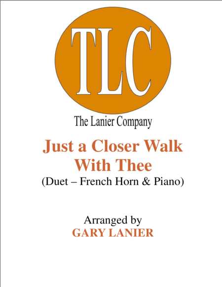 Just A Closer Walk With Thee Duet French Horn And Piano Score And Parts Sheet Music