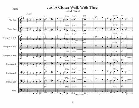 Just A Closer Walk With Thee Lead Sheet Sheet Music