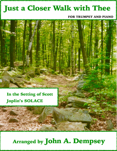 Free Sheet Music Just A Closer Walk With Thee Solace Trumpet And Piano