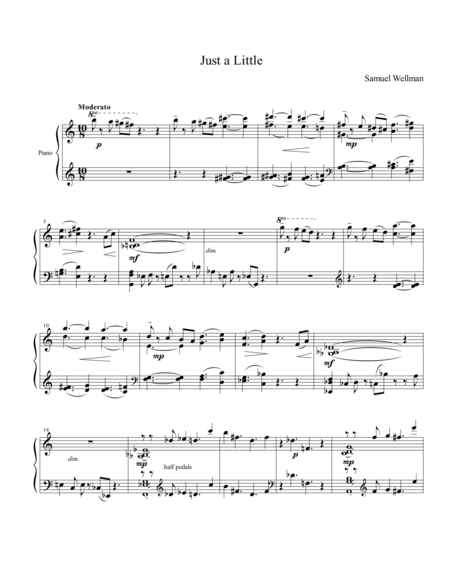 Just A Little Sheet Music